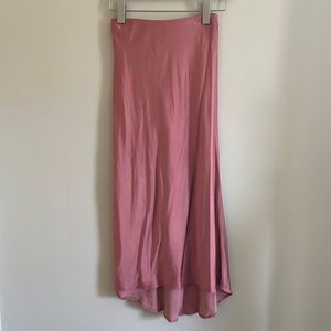 abercrombie satin slip skirt